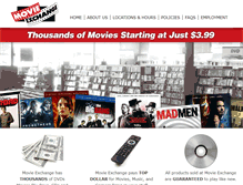 Tablet Screenshot of movieexchange-houston.com